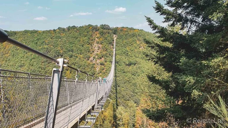 Reisstel.nl | Je doelen behalen: met deze 5 tips gaat het je écht lukken! Header 1 Geierlay Hangbrug, Duitsland