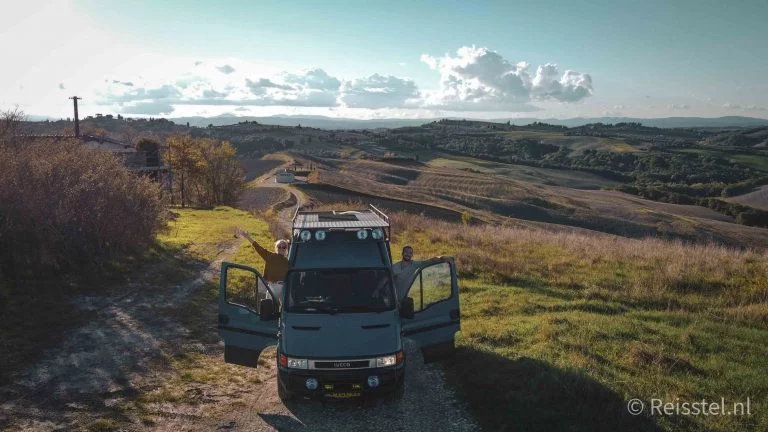 Camper benodigdheden | Fred, Erik en Lisa in Toscane