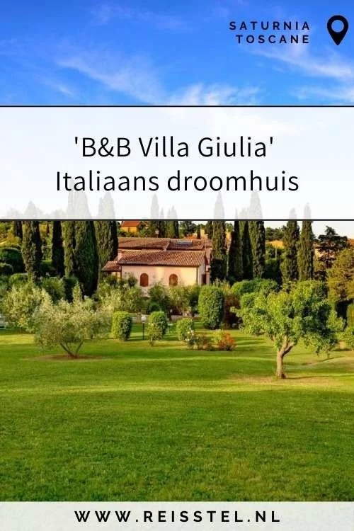 Rondreis Toscane | Villa Giulia terme di Saturnia