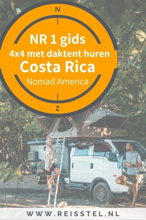 4x4 met daktent huren in Costa Rica bij Nomad America | Pinterest Pin