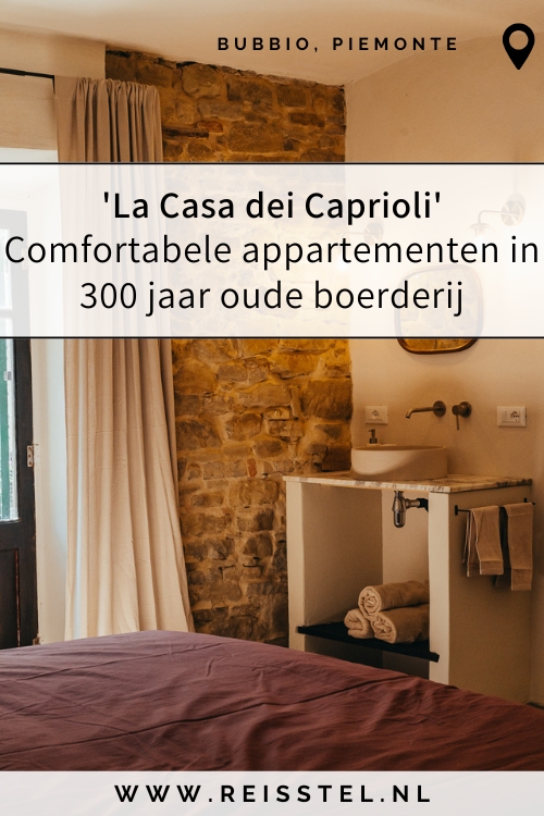 Reisroute Piemonte | appartementen Casa Caprioli