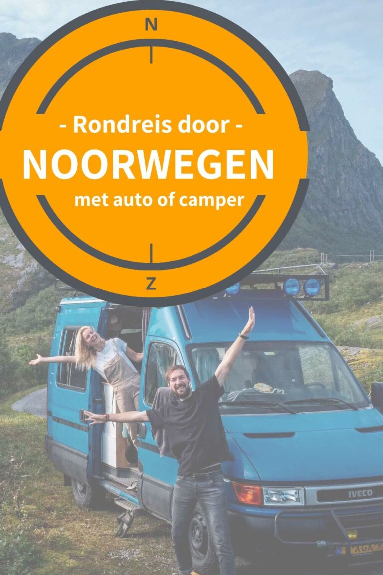 Rondreis Noorwegen auto of camper Pinterest