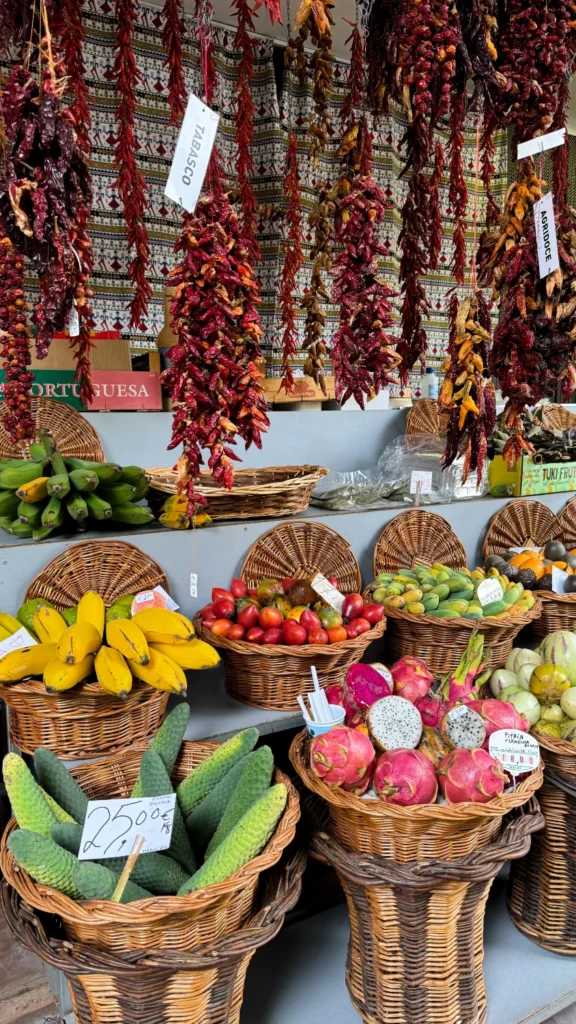 Funchal fruitmarkt | wandelvakantie Madeira