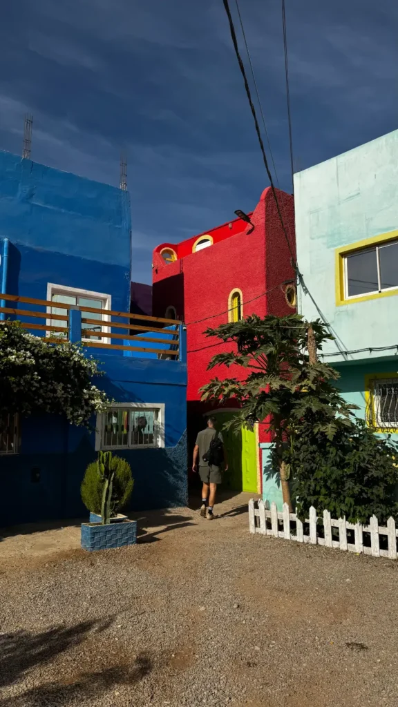 Gekleurd dorp Aghroud Marokko