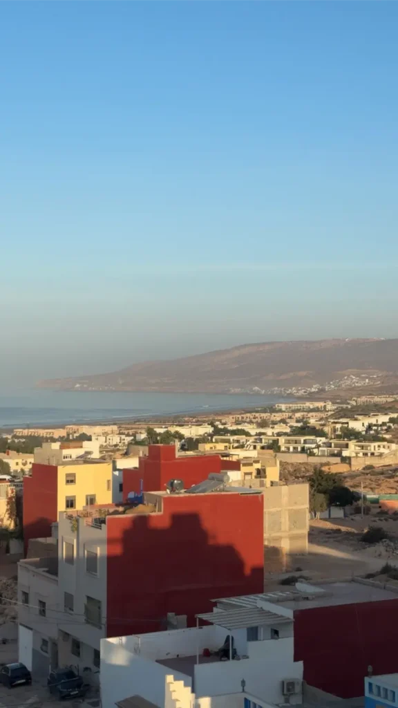 Uitzicht Tamraght Marokko