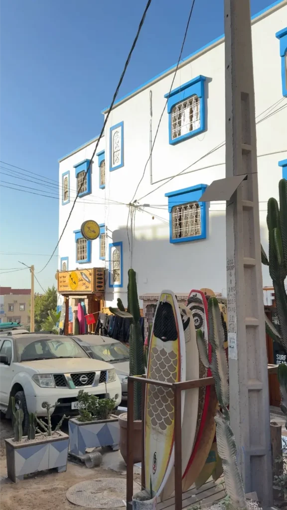 Straatbeeld Tamraght Marokko