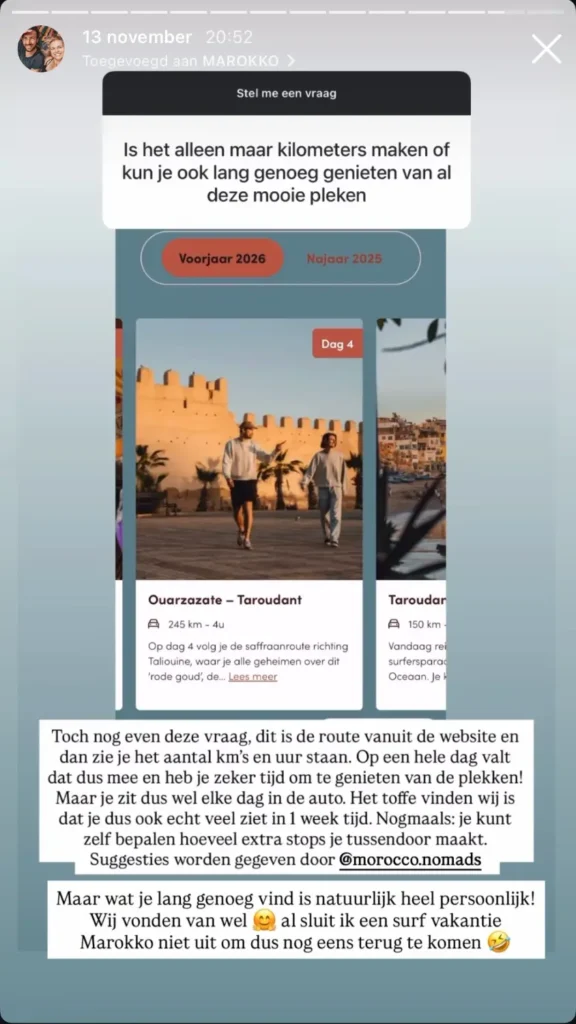 Reisstel.nl | De ultieme 7-daagse reisroute door Marokko: zo haal je het meeste uit je roadtrip zonder keuzestress